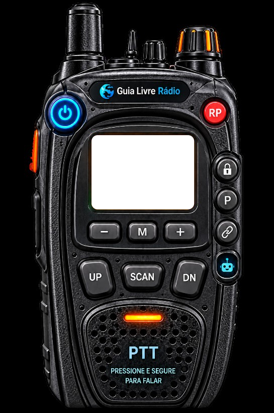 Aparelho Walkie-Talkie realista com botões físicos
